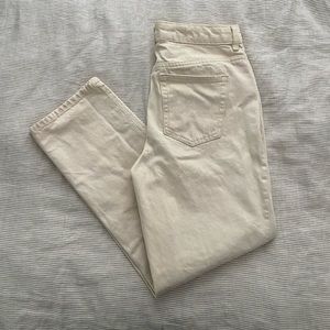 & Other Stories Ecru Favorite cut denim jeans in size 29